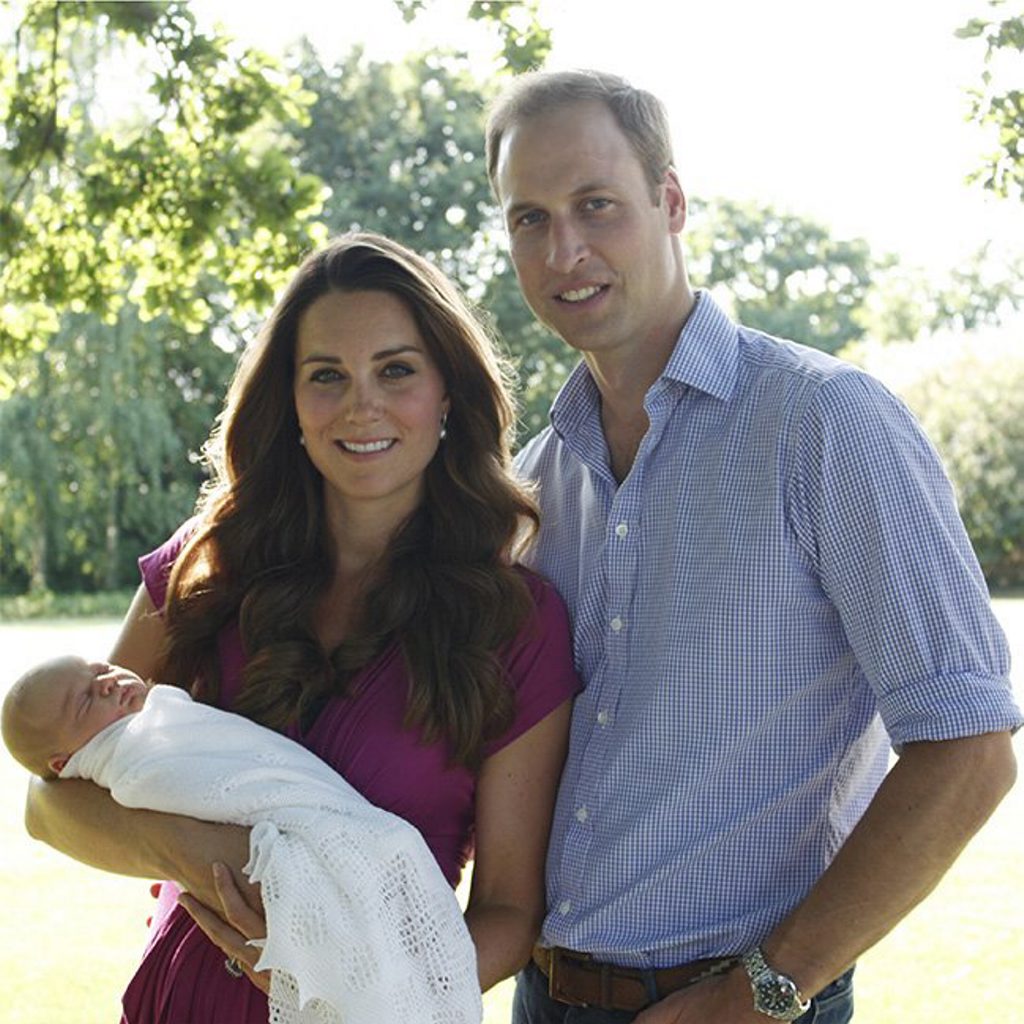 Prince William and Duchess Catherine with Prince George
Prince William and Duchess Catherine with Prince George